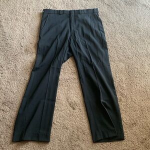 Men’s navy blue dress pants with zipper and hooks size small